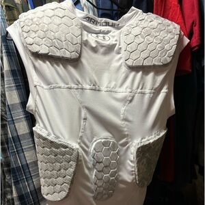 Under armour compression padded under shirt. Sports gear. Sleeveless